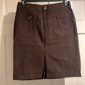 Lauren Ralph Lauren Brown Pencil Skirt